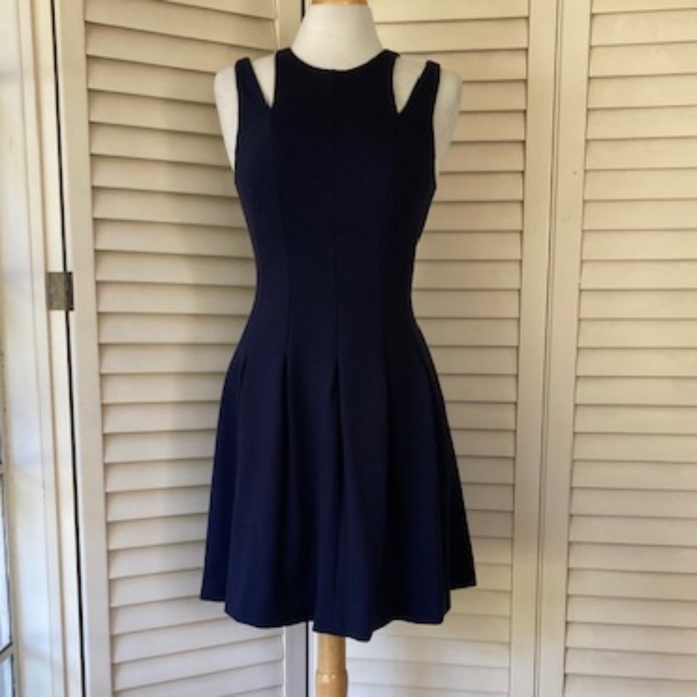 Rebecca Taylor Navy Blue Mini Dress